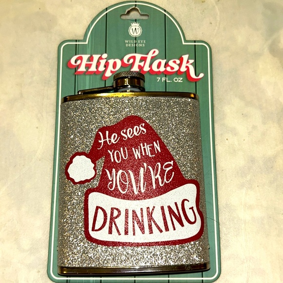 Stainless steel hip flask - Picture 2 of 6